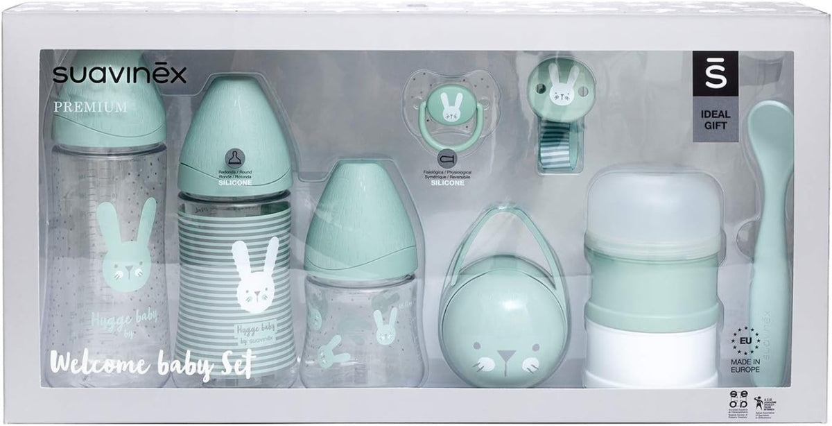 Welcome baby set, verde, Hygge Suavinex